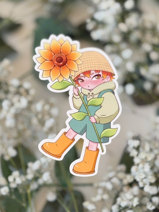 Sunflower Baby Sticker