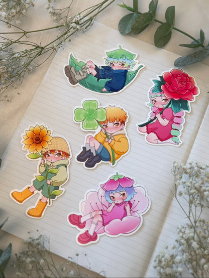 Plant Babies Stickers (Set of 5)